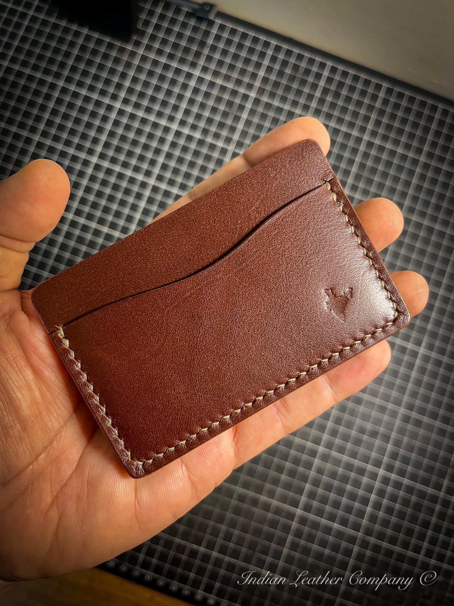 Premium Card wallet in Latigo Brown Leather from Indian leather company