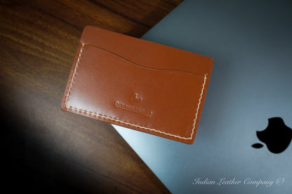 brown card wallet by Indian Leather Company