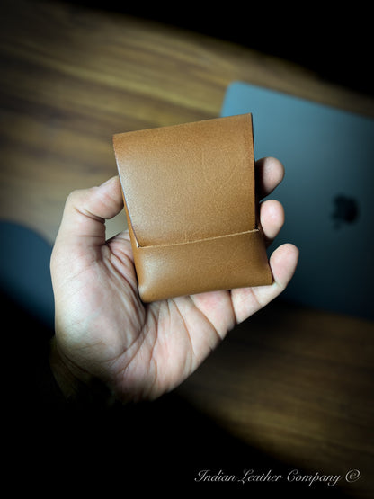 EDC cash wallet in Brown colour by Indian Leather Company