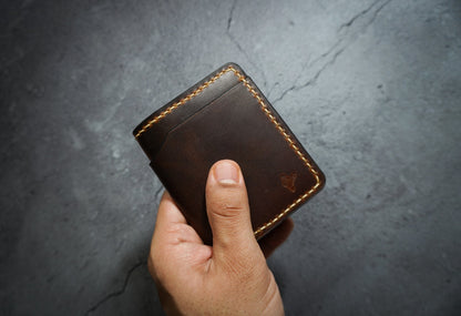 handmade billfold wallet from full grain leather