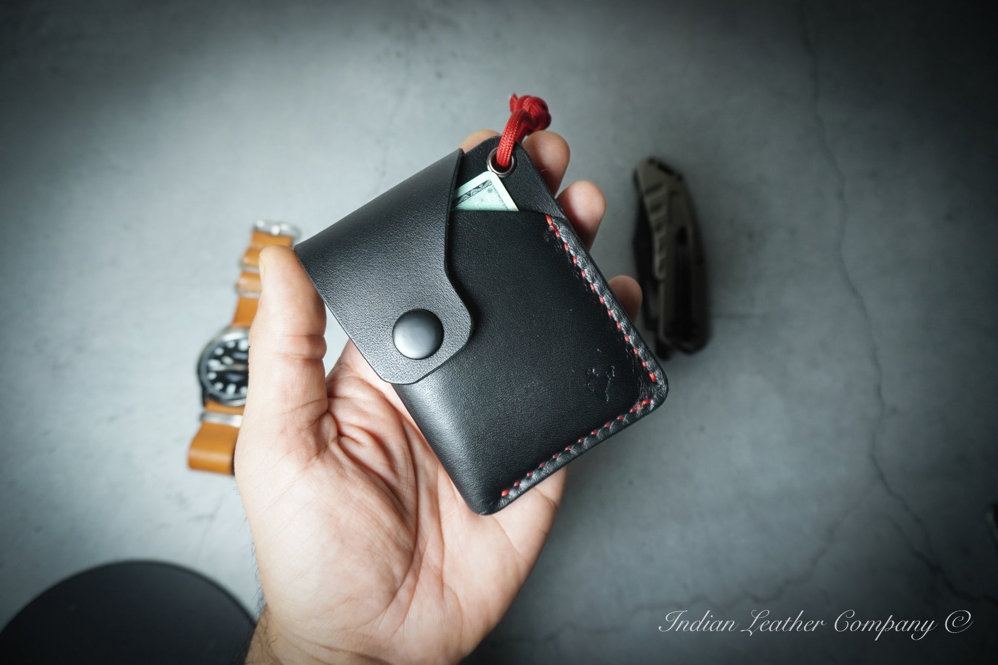 Handmade Black EDC Wallet